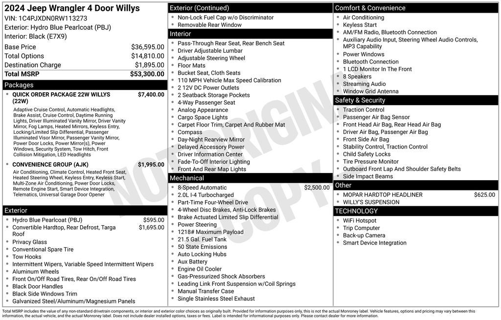 2024 Jeep Wrangler Willys
