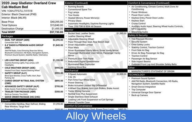 2020 Jeep Gladiator Overland