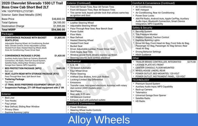 2020 Chevrolet Silverado 1500 LT Trail Boss