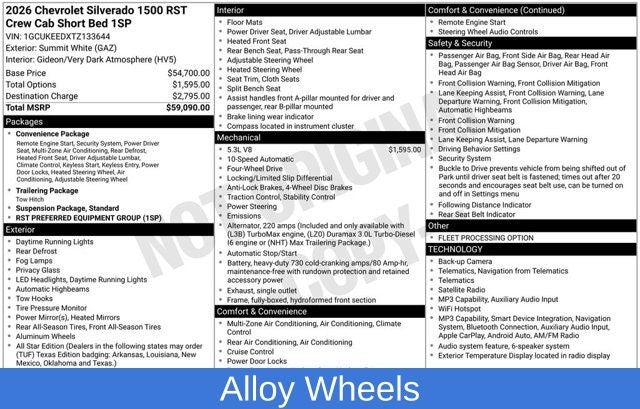 2026 Chevrolet Silverado 1500 RST