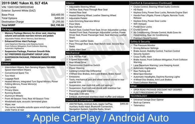 2019 GMC Yukon XL SLT