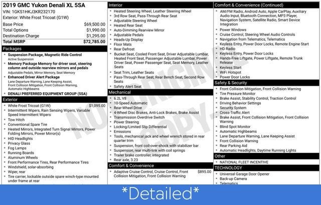 2019 GMC Yukon XL Denali