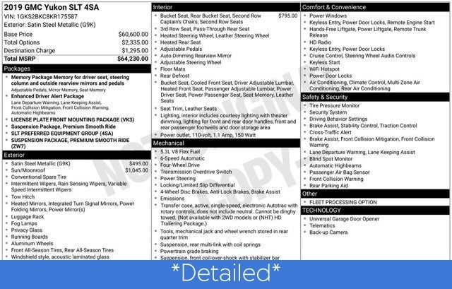 2019 GMC Yukon SLT
