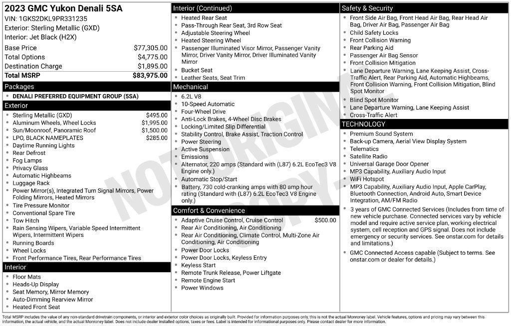 2023 GMC Yukon Denali - Photo 59