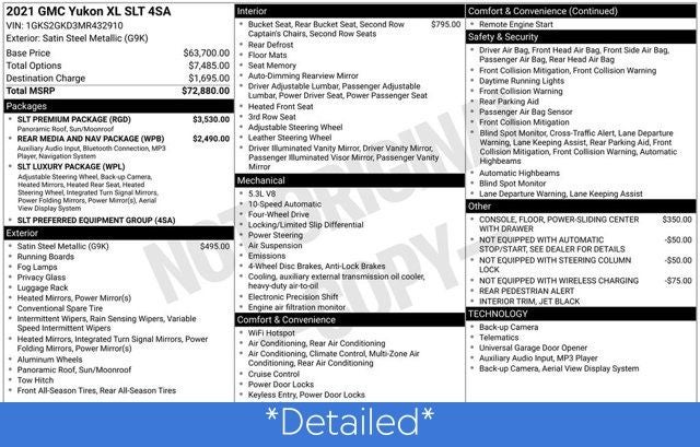 2021 GMC Yukon XL SLT