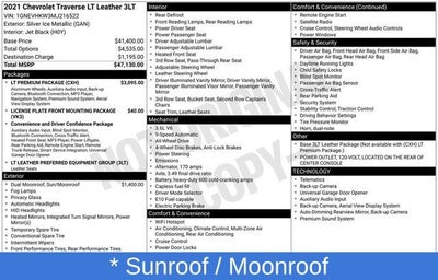 2021 Chevrolet Traverse LT Leather