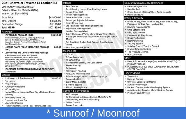 2021 Chevrolet Traverse LT Leather