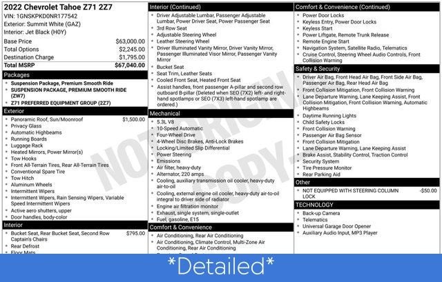 2022 Chevrolet Tahoe Z71