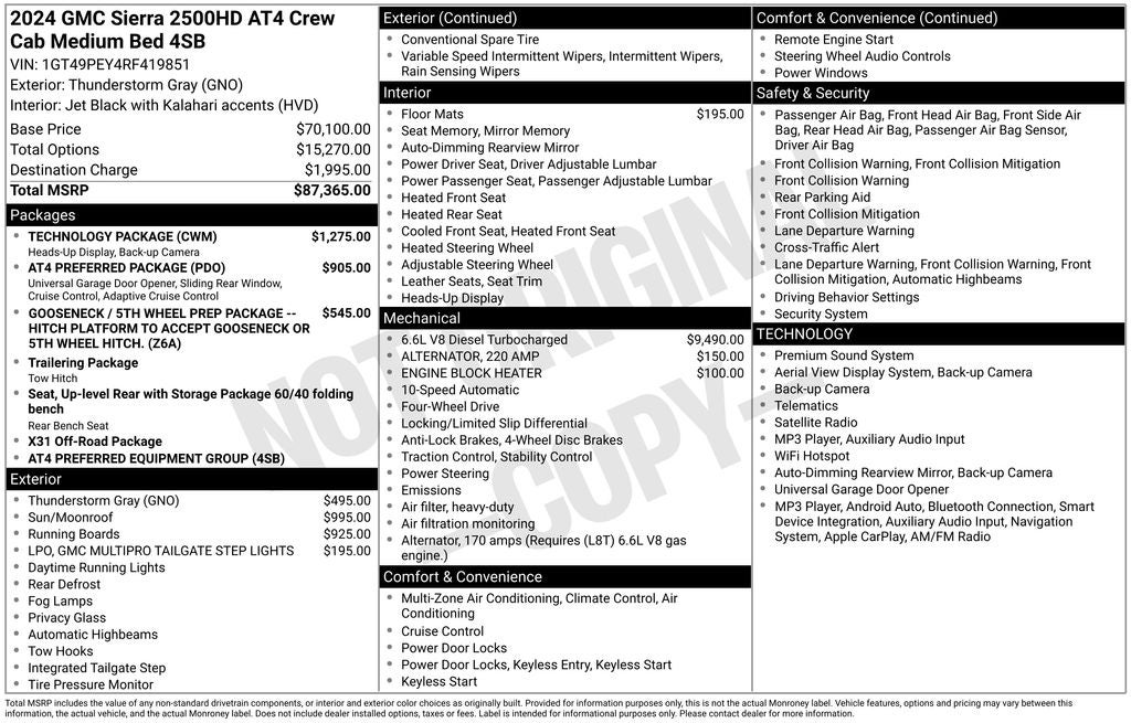 2024 GMC Sierra 2500HD AT4