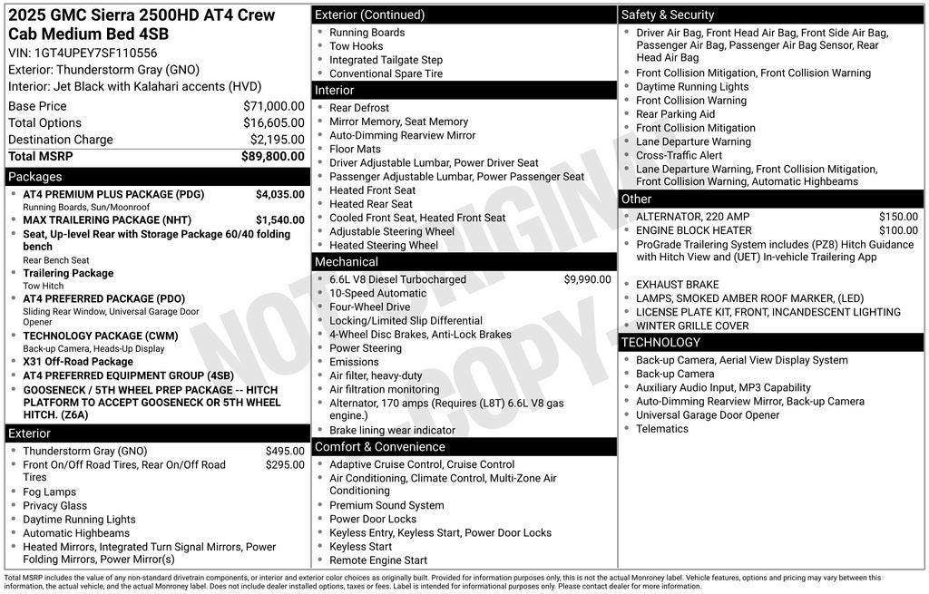 2025 GMC Sierra 2500HD AT4