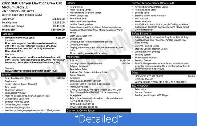 2022 GMC Canyon Elevation