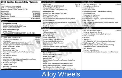 2019 Cadillac Escalade ESV Platinum Edition