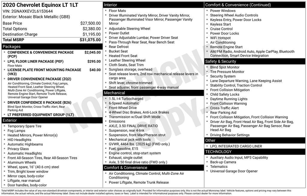 2020 Chevrolet Equinox LT