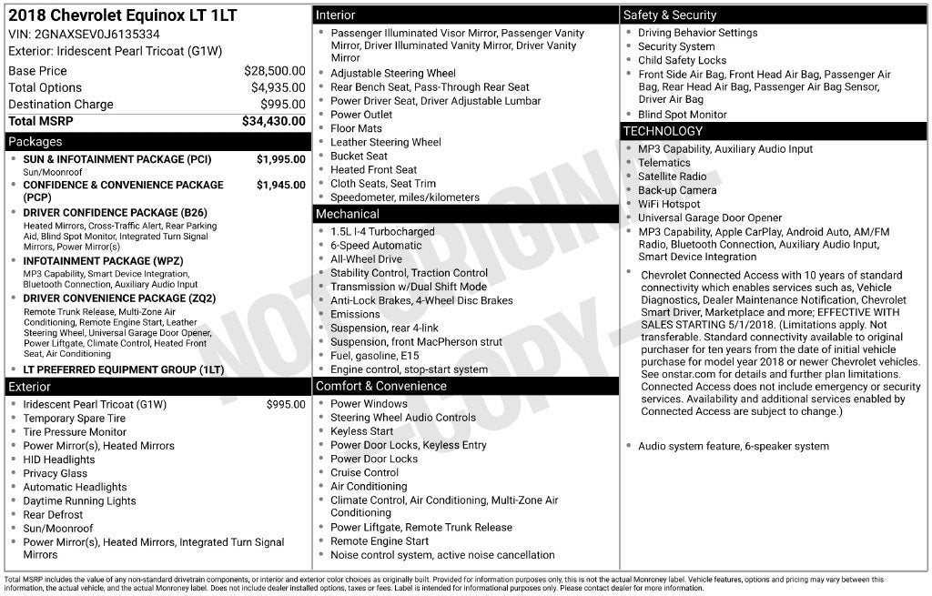 2018 Chevrolet Equinox LT