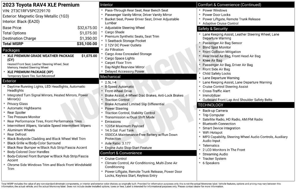 2023 Toyota RAV4 XLE Premium
