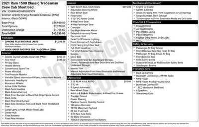 2021 RAM 1500 Classic Tradesman