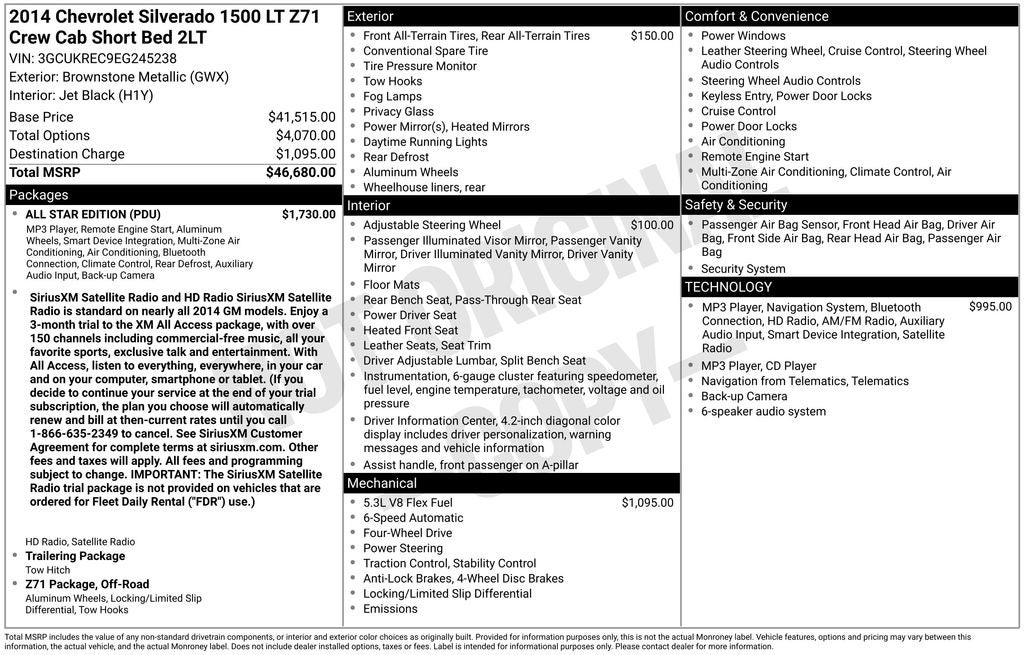 2014 Chevrolet Silverado 1500 LT LT2