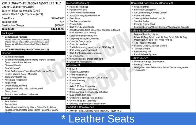 2013 Chevrolet Captiva Sport LTZ