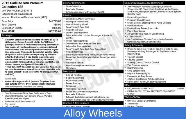 2012 Cadillac SRX Premium