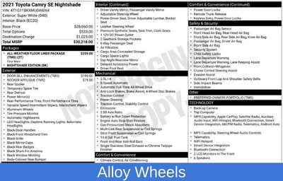 2021 Toyota Camry SE Nightshade