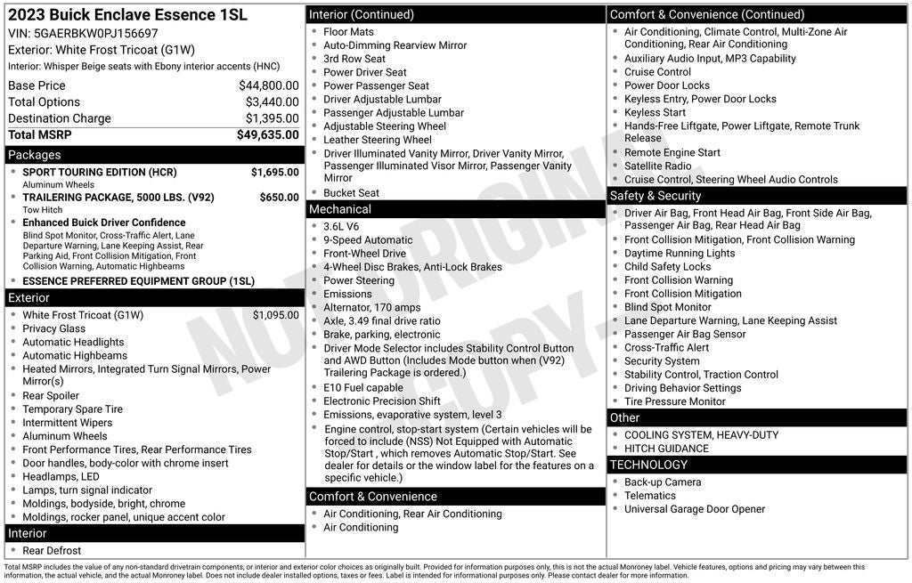 2023 Buick Enclave Essence