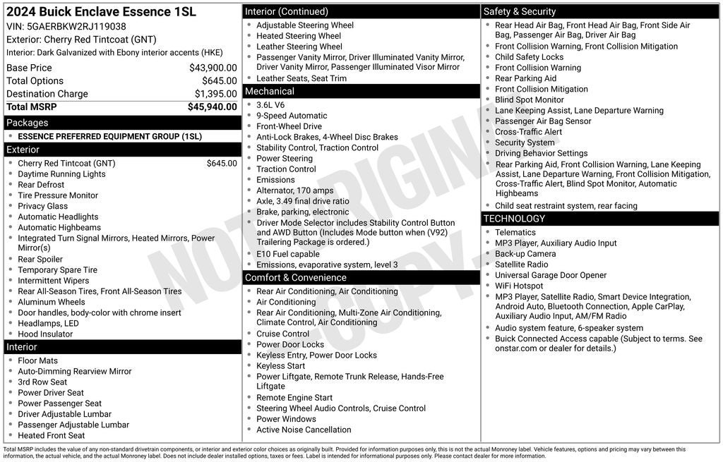2024 Buick Enclave Essence