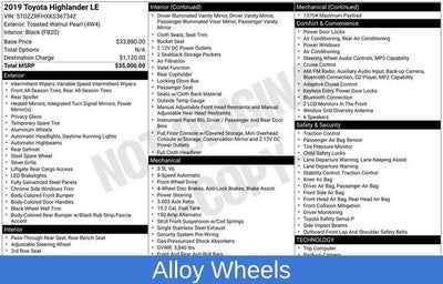 2019 Toyota Highlander LE