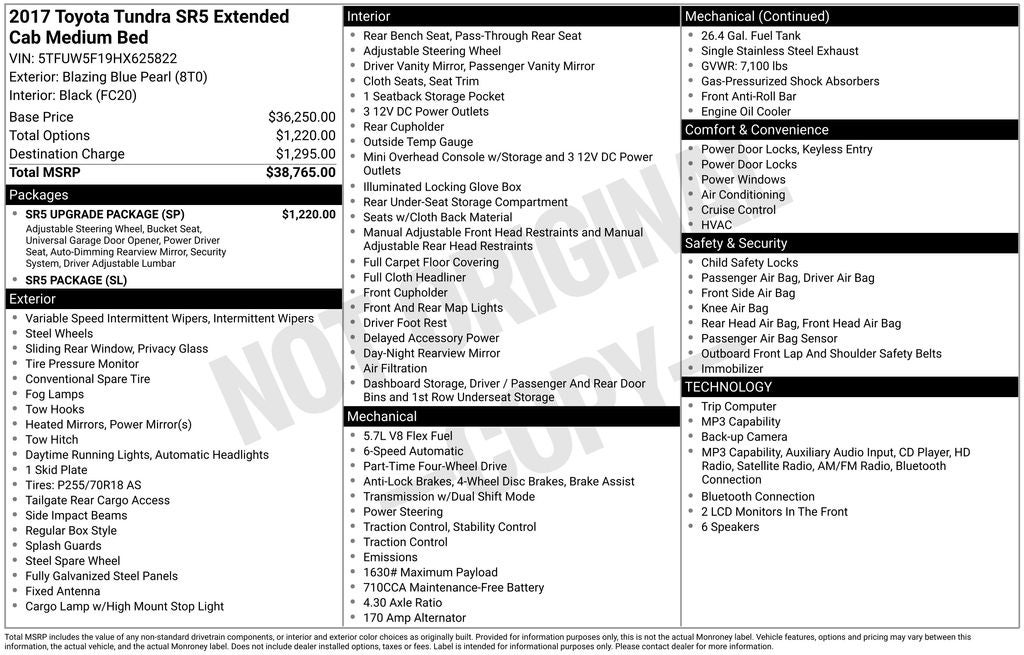 2017 Toyota Tundra SR5