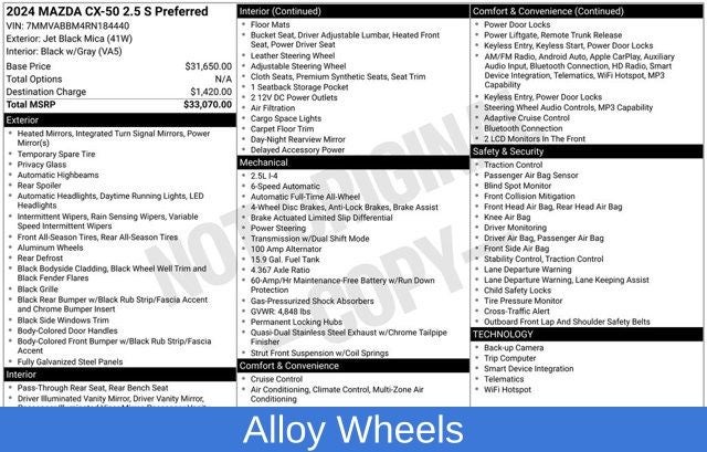 2024 Mazda Mazda CX-50 2.5 S Preferred Package