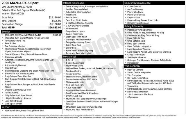 2020 Mazda Mazda CX-5 Sport