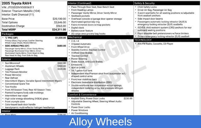 2005 Toyota RAV4 Base