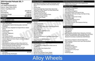 2024 Hyundai Palisade SEL 7 Passenger