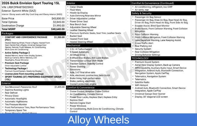 2026 Buick Envision Sport Touring