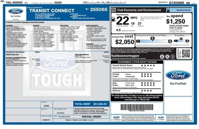 2016 Ford Transit Connect Titanium