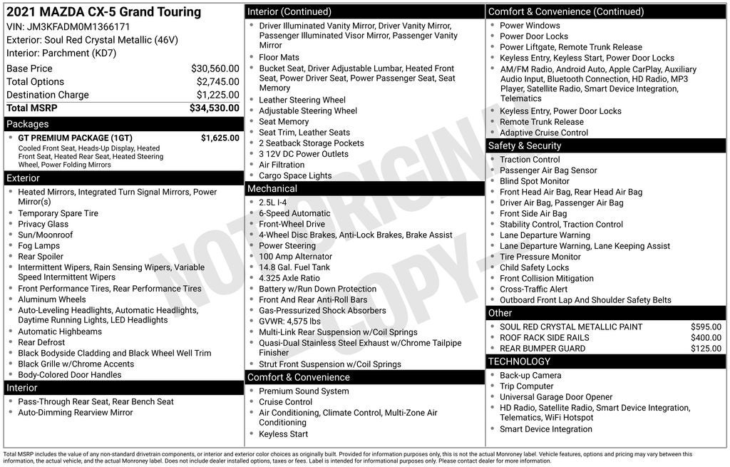 2021 Mazda Mazda CX-5 Grand Touring