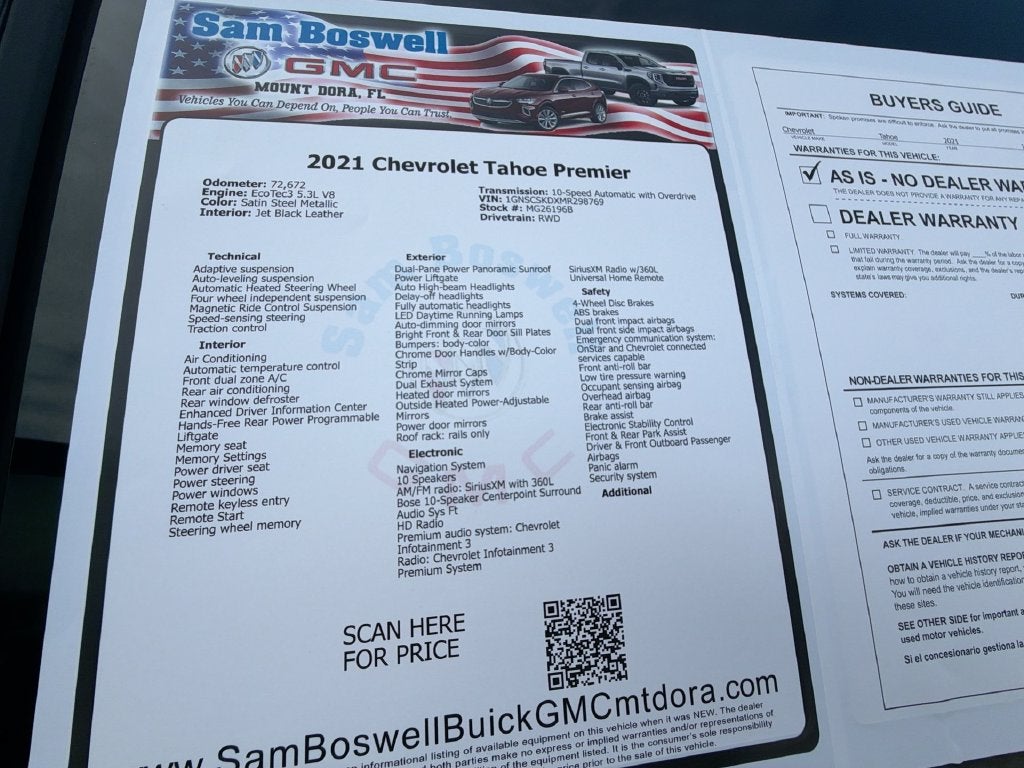 2021 Chevrolet Tahoe Premier