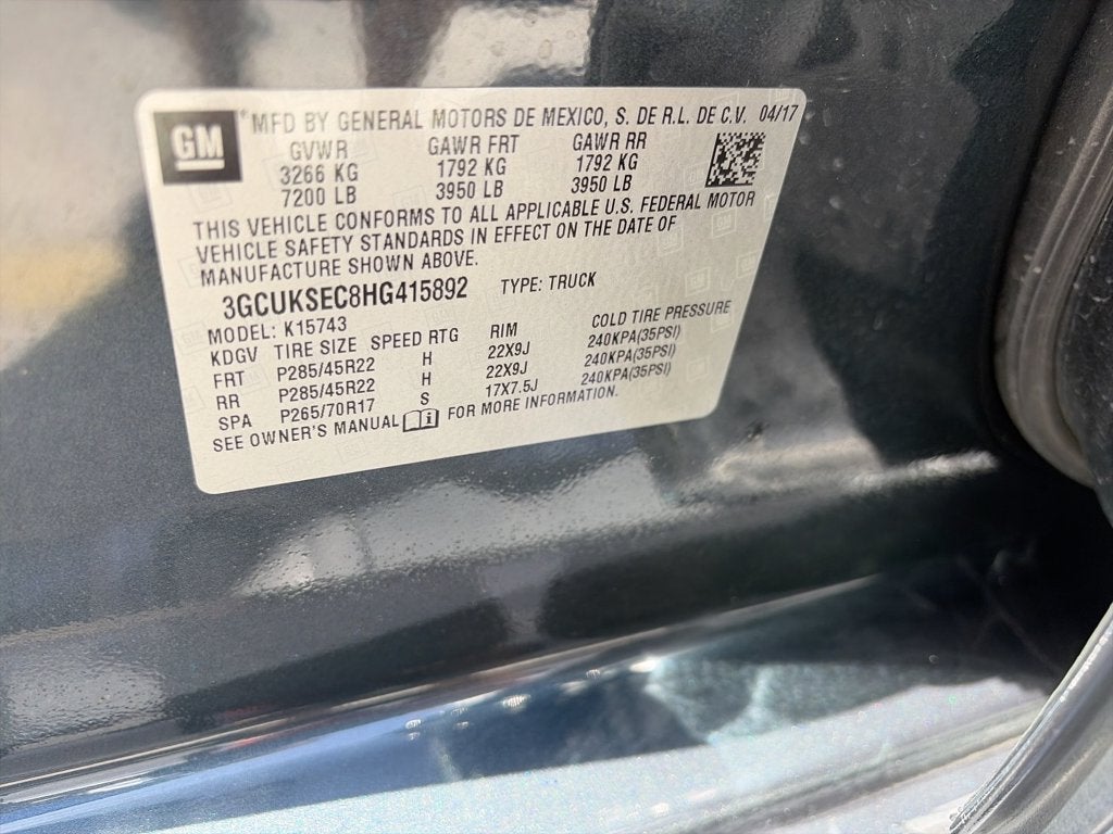 2017 Chevrolet Silverado 1500 LTZ 2LZ