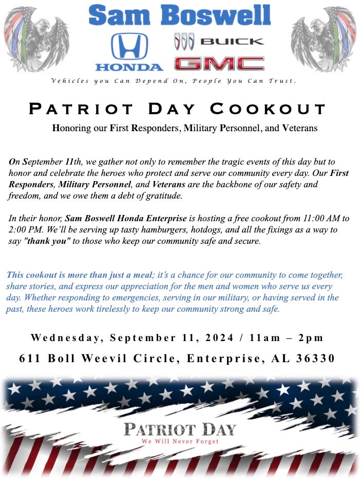 Patriot Day Cookout