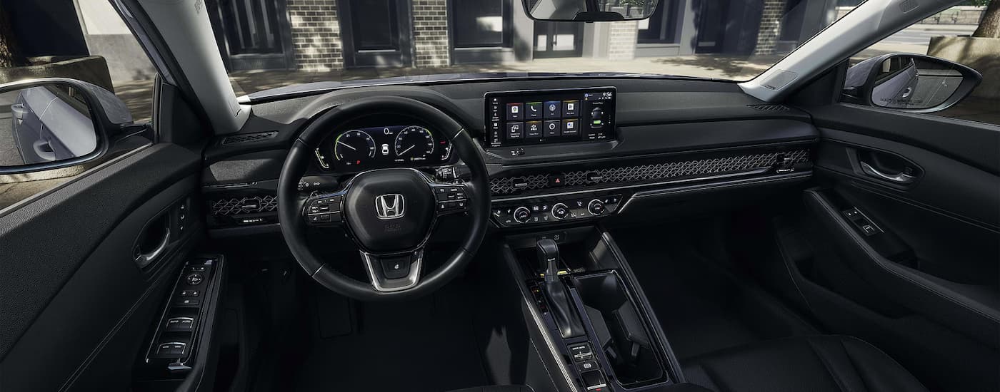 Infotainment display and dashboard inside a 2026 Honda Accord Hybrid